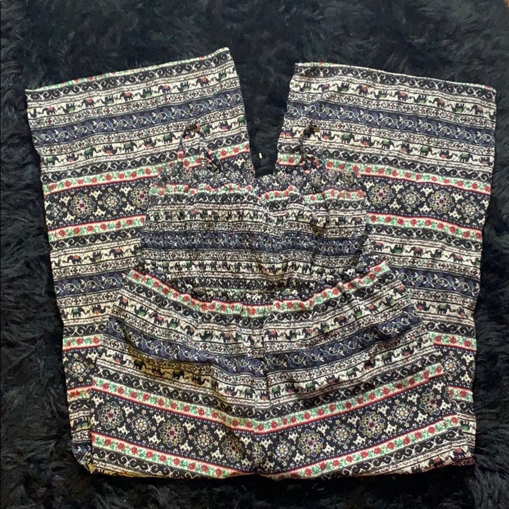 Elephant print jumpsuit